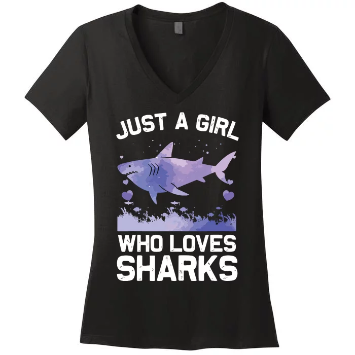 Cool Shark For Shark Whale Shark Lover Women's V-Neck T-Shirt