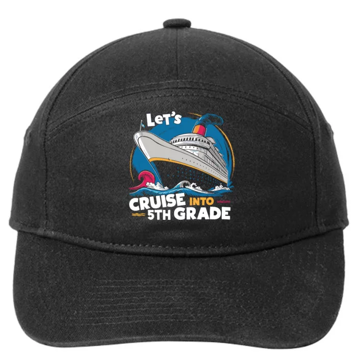 Cruise Ship Fifth Grade Back To School Boy Girl 7-Panel Snapback Hat