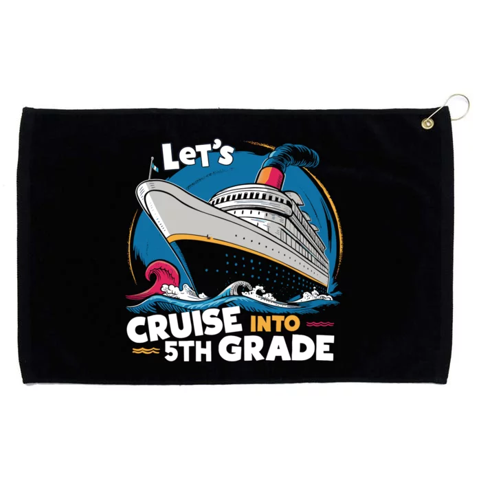 Cruise Ship Fifth Grade Back To School Boy Girl Grommeted Golf Towel