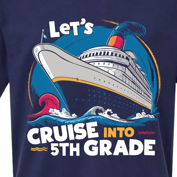 Cruise Ship Fifth Grade Back To School Boy Girl Sueded Cloud Jersey T-Shirt