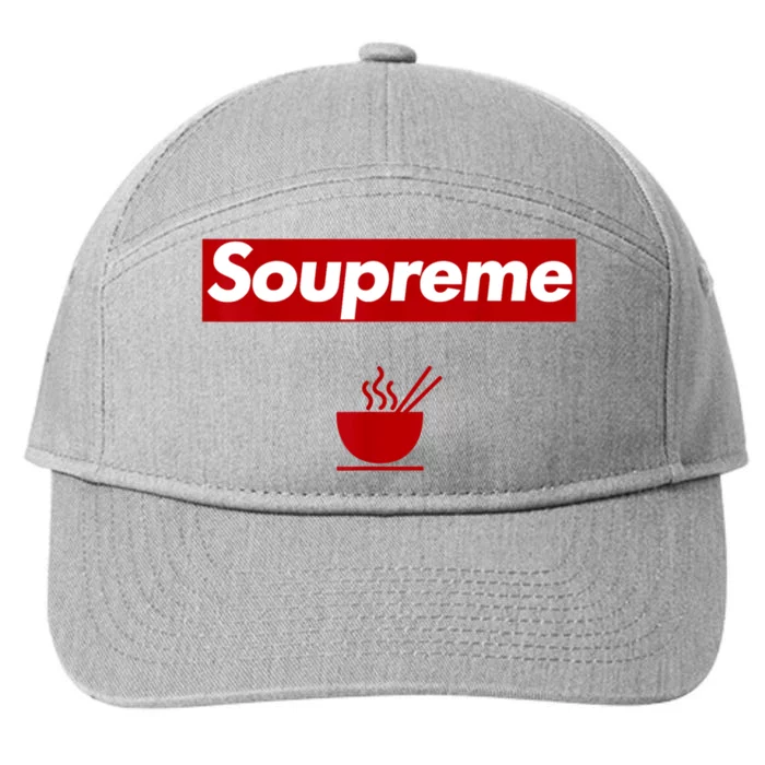 Charles Soupreme Funny Soupreme Logo 7-Panel Snapback Hat