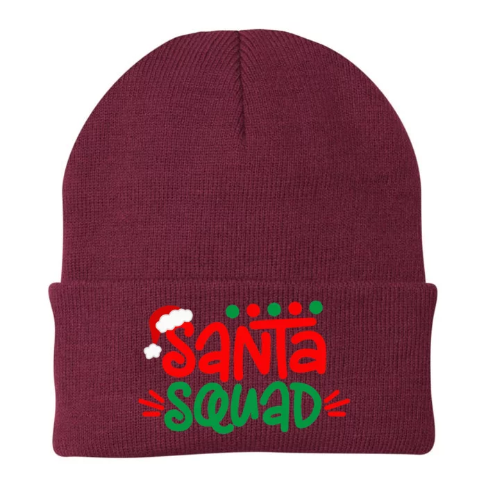 Christmas Squad Family Matching Xmas Santa Squad Knit Cap Winter Beanie