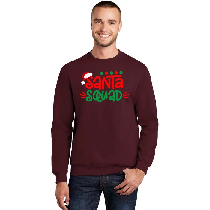 Christmas Squad Family Matching Xmas Santa Squad Tall Sweatshirt