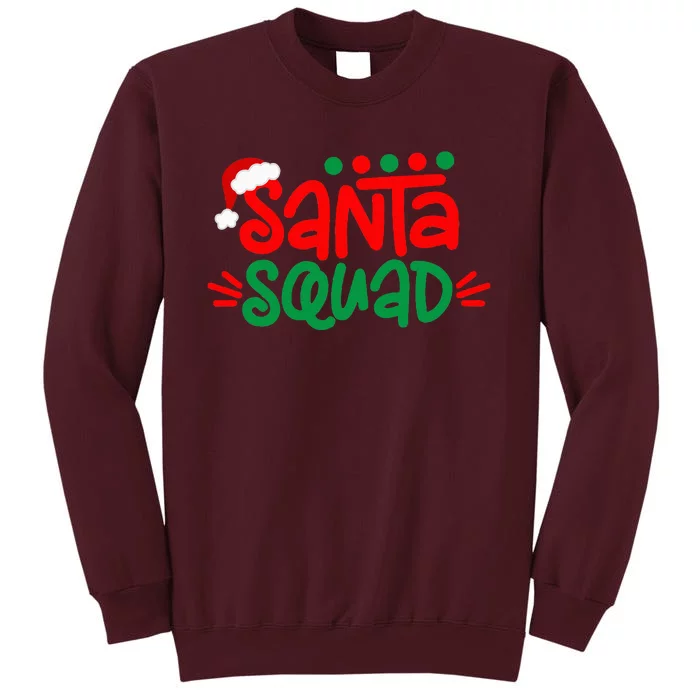 Christmas Squad Family Matching Xmas Santa Squad Tall Sweatshirt