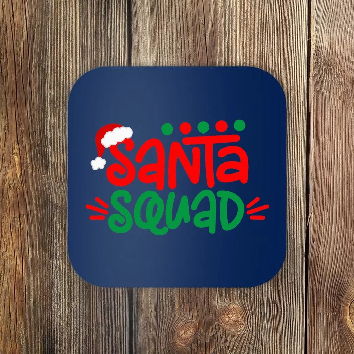 Christmas Squad Family Matching Xmas Santa Squad Coaster