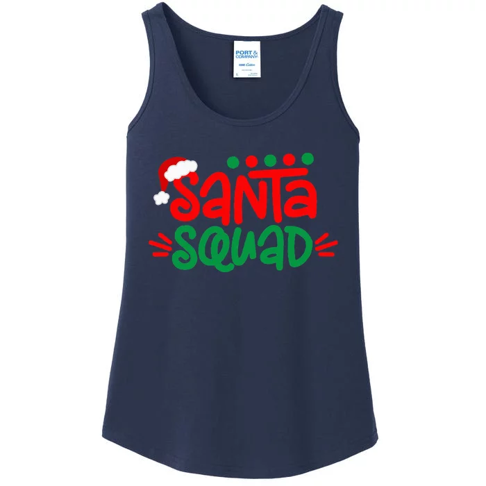 Christmas Squad Family Matching Xmas Santa Squad Ladies Essential Tank