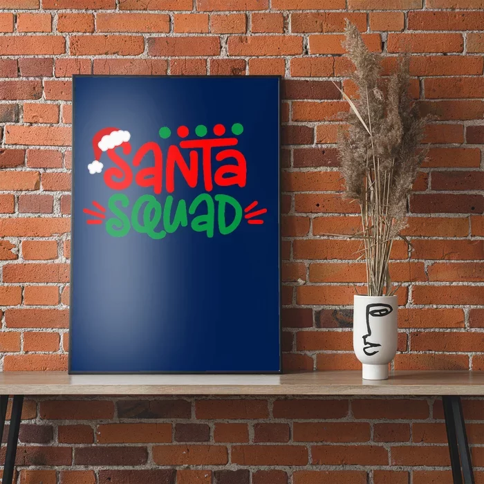 Christmas Squad Family Matching Xmas Santa Squad Poster