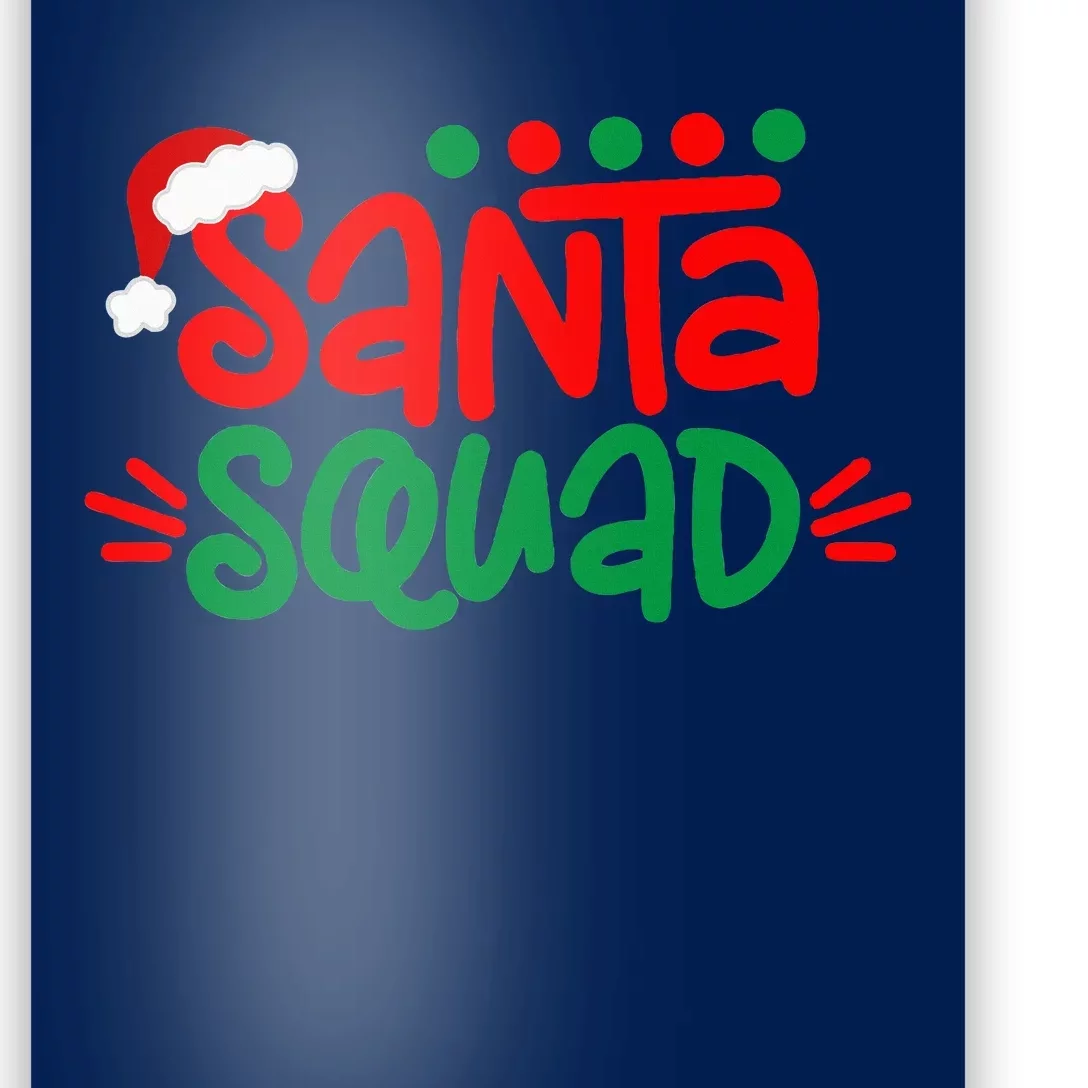 Christmas Squad Family Matching Xmas Santa Squad Poster