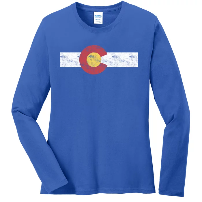 Colorado State Flag Gift Patriotic Colorado Day Cool Gift Ladies Long Sleeve Shirt