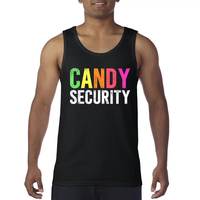 Candy Security Funny Halloween Costume Party Tank Top