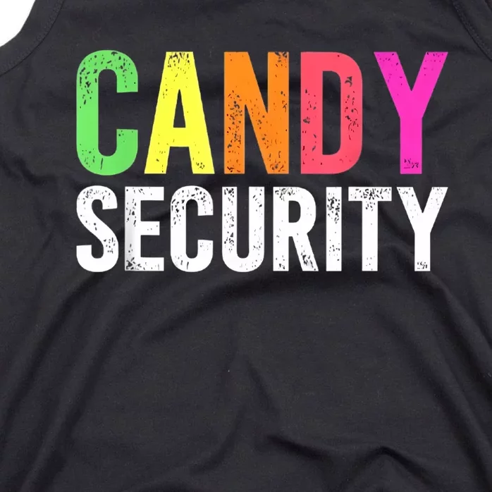 Candy Security Funny Halloween Costume Party Tank Top