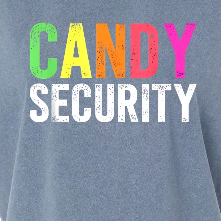 Candy Security Funny Halloween Costume Party Garment-Dyed Women's Muscle Tee