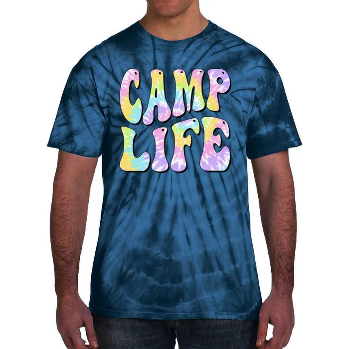 Camping Summer For Summer Camp Tiedie Retro Tie-Dye T-Shirt