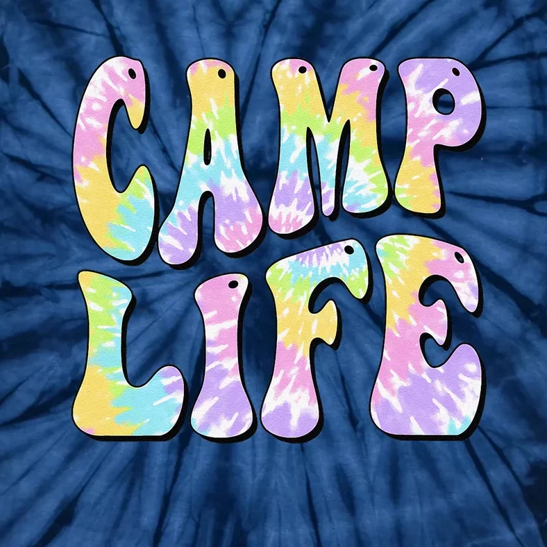 Camping Summer For Summer Camp Tiedie Retro Tie-Dye T-Shirt