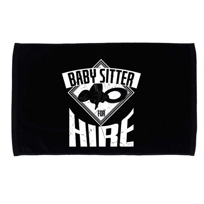 Cool Sitter For Hire Sitting Sitters Gift Microfiber Hand Towel