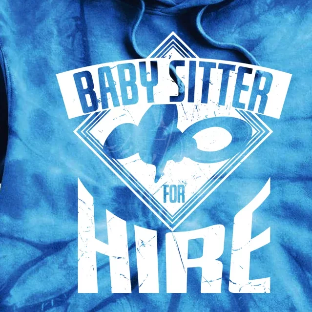 Cool Sitter For Hire Sitting Sitters Gift Tie Dye Hoodie