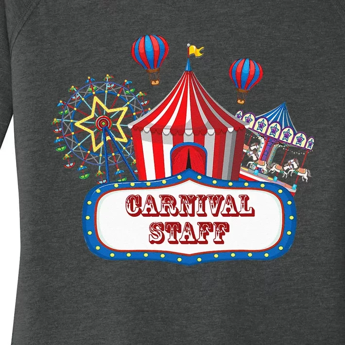 Carnival Staff For Circus Event Staff & Ringmaster Lover Women's Perfect Tri Tunic Long Sleeve Shirt