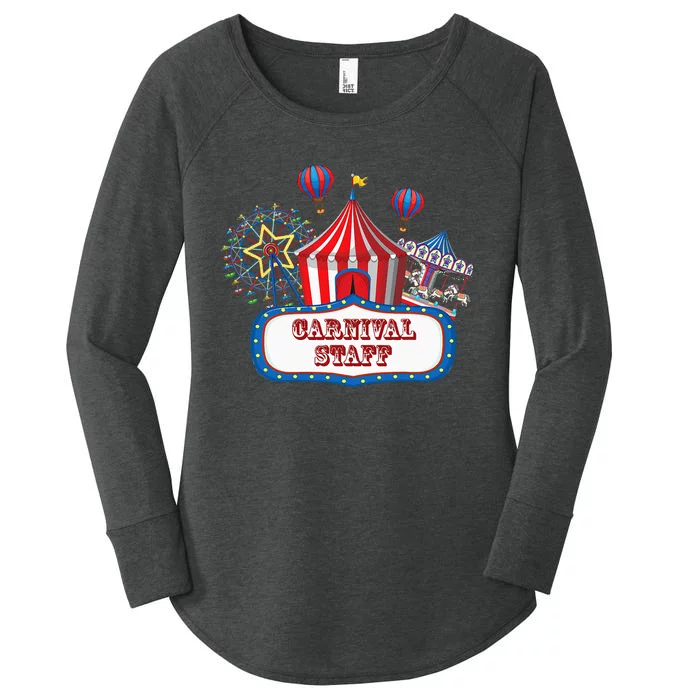 Carnival Staff For Circus Event Staff & Ringmaster Lover Women's Perfect Tri Tunic Long Sleeve Shirt