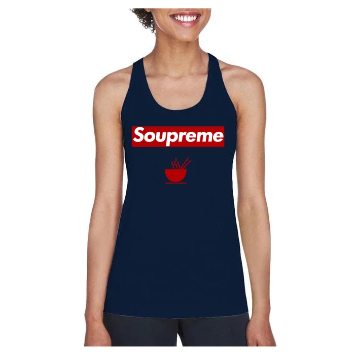 Charles Soupreme Funny Soupreme Women's Racerback Tank