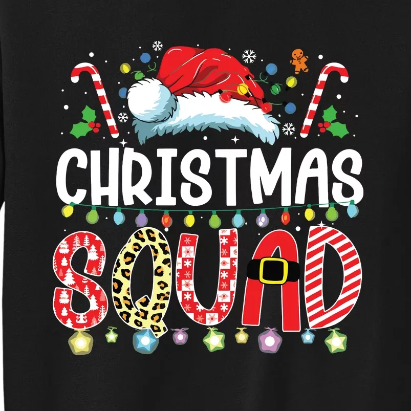 Christmas Squad Family Group Matching Christmas Pajama Party Sweatshirt