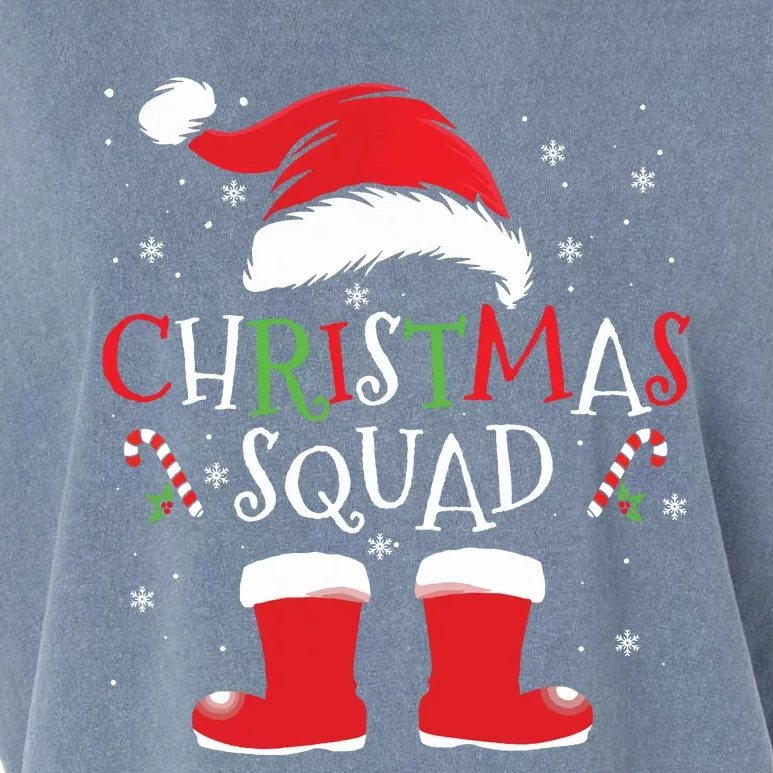 Christmas Squad Family Group Matching Christmas Party Pajama Garment-Dyed Women's Muscle Tee