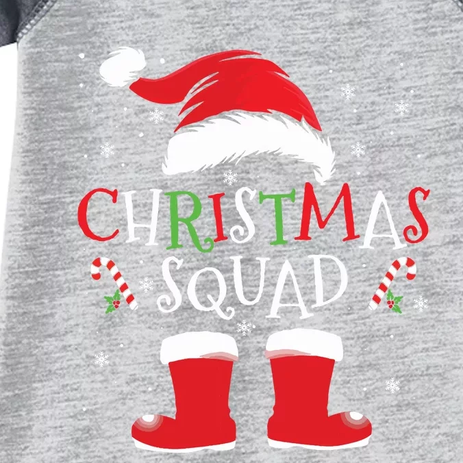 Christmas Squad Family Group Matching Christmas Party Pajama Infant Baby Jersey Bodysuit