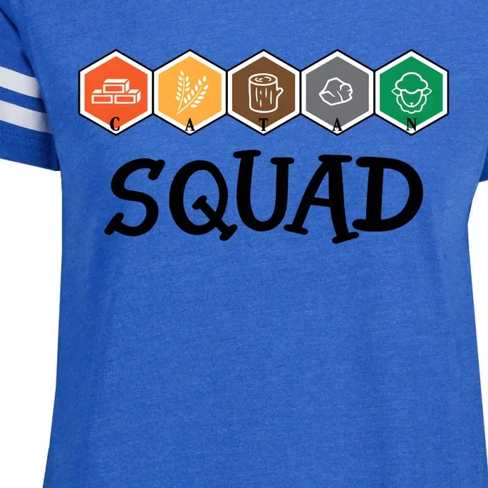 Catan Squad Funny Gamer Game Lover Enza Ladies Jersey Football T-Shirt