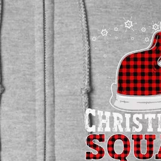 Christmas Squad Family Group Matching Christmas Party Pajama Full Zip Hoodie