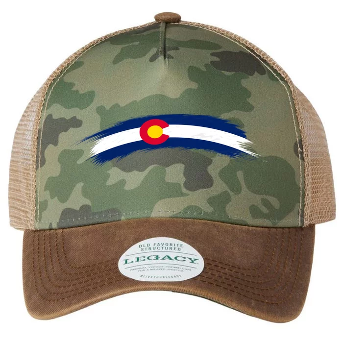 Colorado State Flag Distressed Legacy Tie Dye Trucker Hat