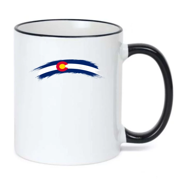 Colorado State Flag Distressed Black Color Changing Mug