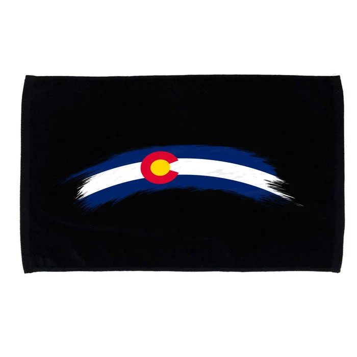 Colorado State Flag Distressed Microfiber Hand Towel