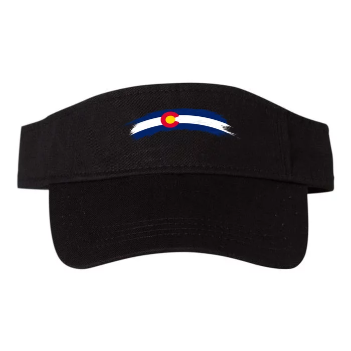 Colorado State Flag Distressed Valucap Bio-Washed Visor