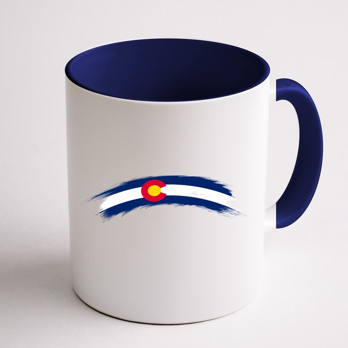 Colorado State Flag Distressed Front & Back Coffee Mug