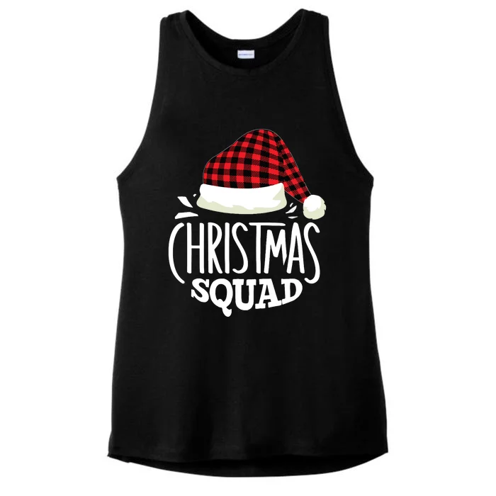 Christmas Squad Family Group Matching Christmas Pajama Party Ladies Tri-Blend Wicking Tank