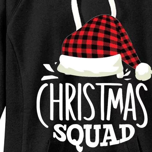 Christmas Squad Family Group Matching Christmas Pajama Party Women's Fleece Hoodie