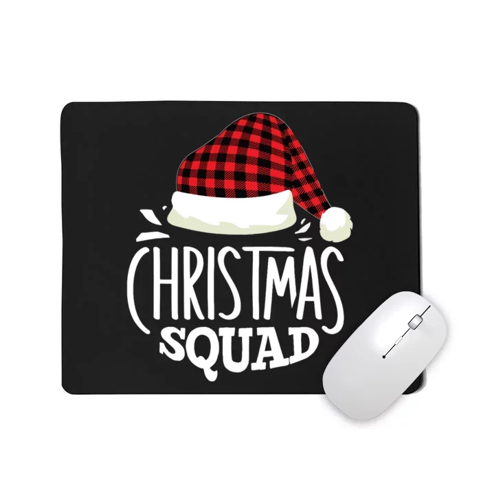 Christmas Squad Family Group Matching Christmas Pajama Party Mousepad