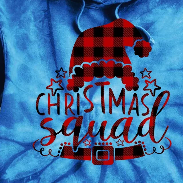 Christmas Squad Family Group Matching Christmas Party Pajama Funny Gift Tie Dye Hoodie