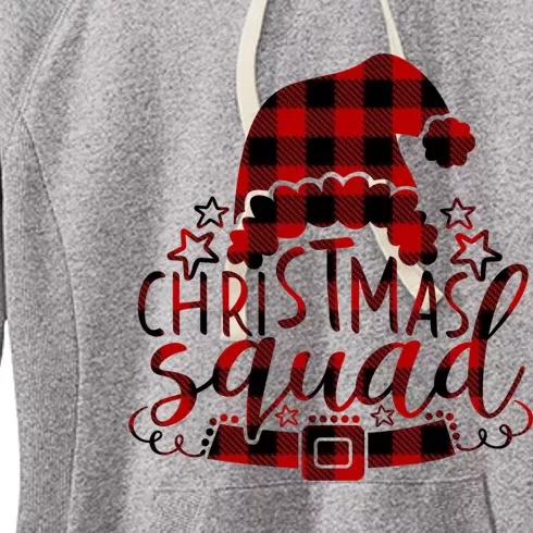 Christmas Squad Family Group Matching Christmas Party Pajama Funny Gift Women's Fleece Hoodie