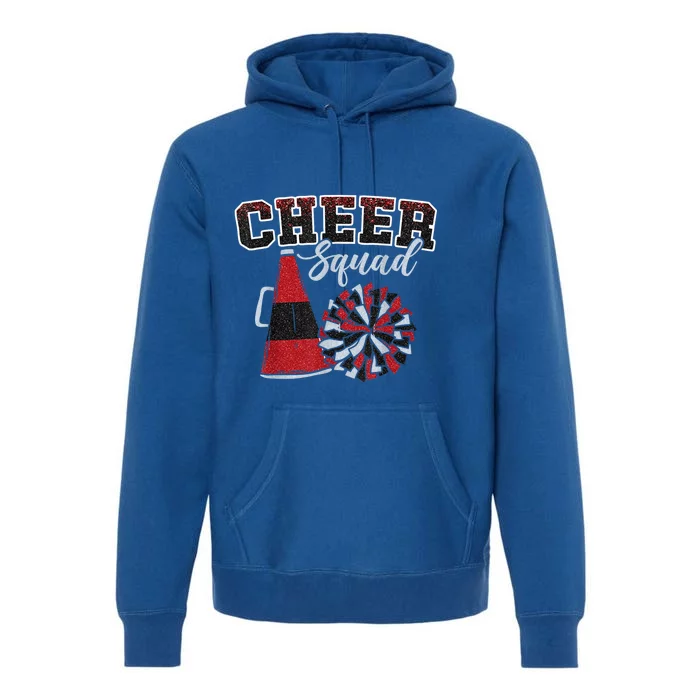 Cheer Squad Funny Cheerleader Cheerleading Red Women Girl Premium Hoodie