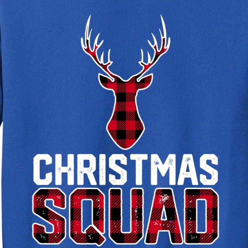 Christmas Squad Family Group Plaid Christmas Gift Tall Sweatshirt