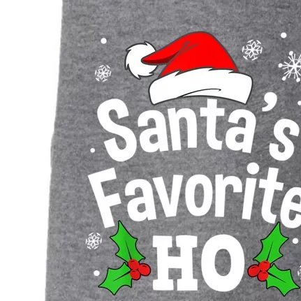 Christmas Santa's Favorite Ho Pajama Adult Naughty Pajama Gift Doggie 3-End Fleece Hoodie