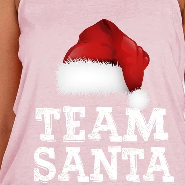 Christmas Squad Family Team Santa Matching Christmas Tree Great Gift Women's Knotted Racerback Tank