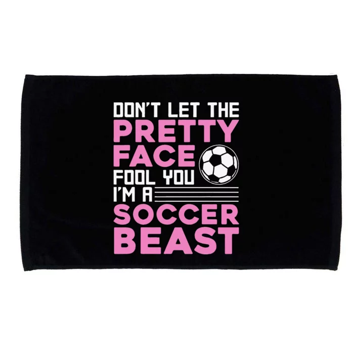 Cool Soccer For  Teen Girls Soccer Lover Player Sports Microfiber Hand Towel