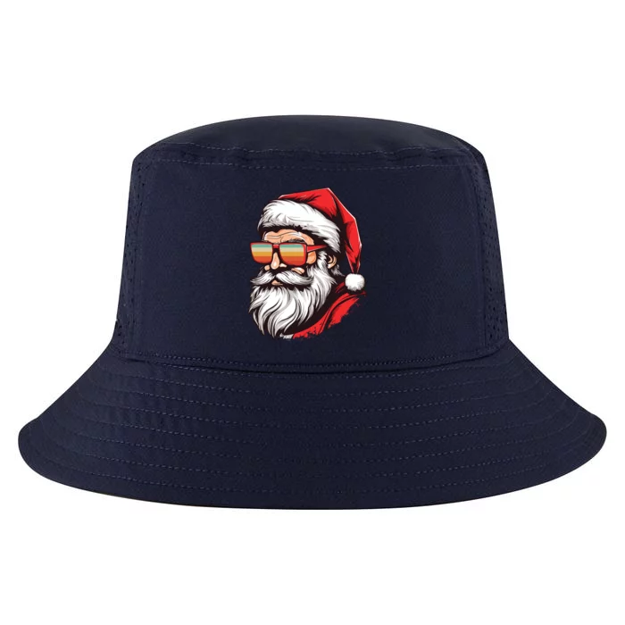 Christmas Santa Face Retro Sunglasses Xmas Gift Cool Comfort Performance Bucket Hat