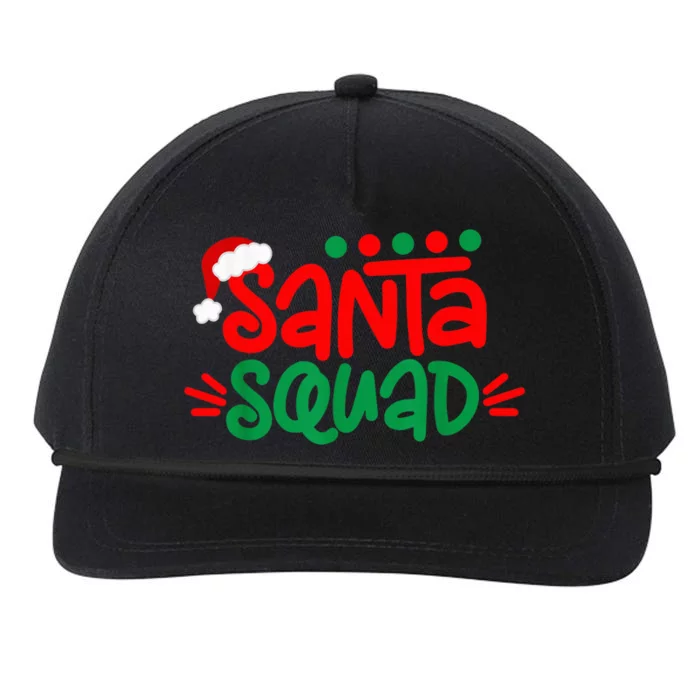 Christmas Squad Family Matching Xmas Santa Squad Snapback Five-Panel Rope Hat