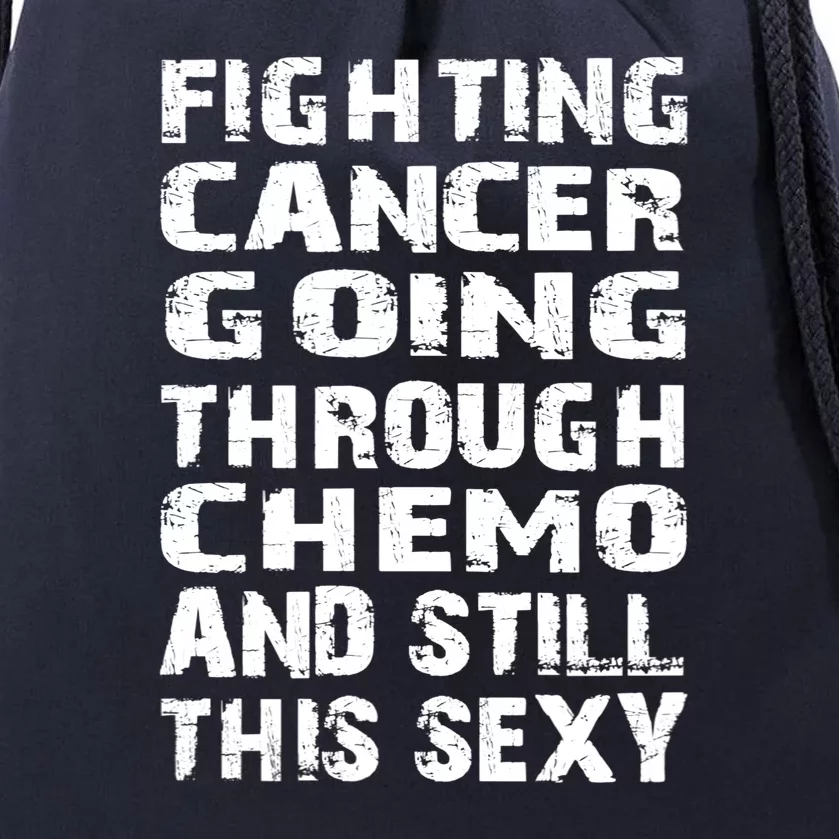 Cancer Survivor Fighting Cancer Going Through Chemo Gift Drawstring Bag