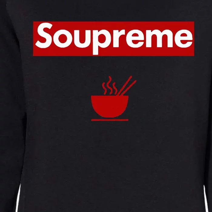 Charles Soupreme Funny Soupreme Logo Womens California Wash Sweatshirt