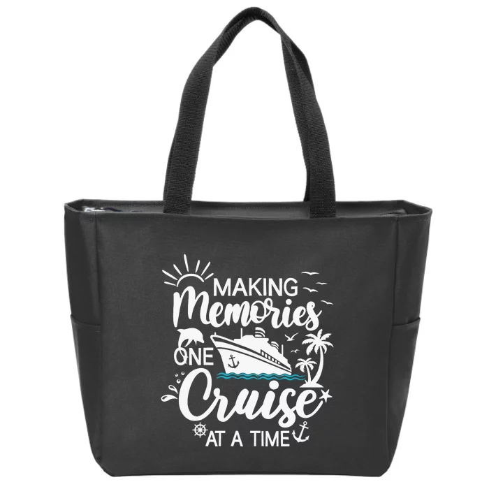 Cruise Ship , Family Cruising Trip Zip Tote Bag