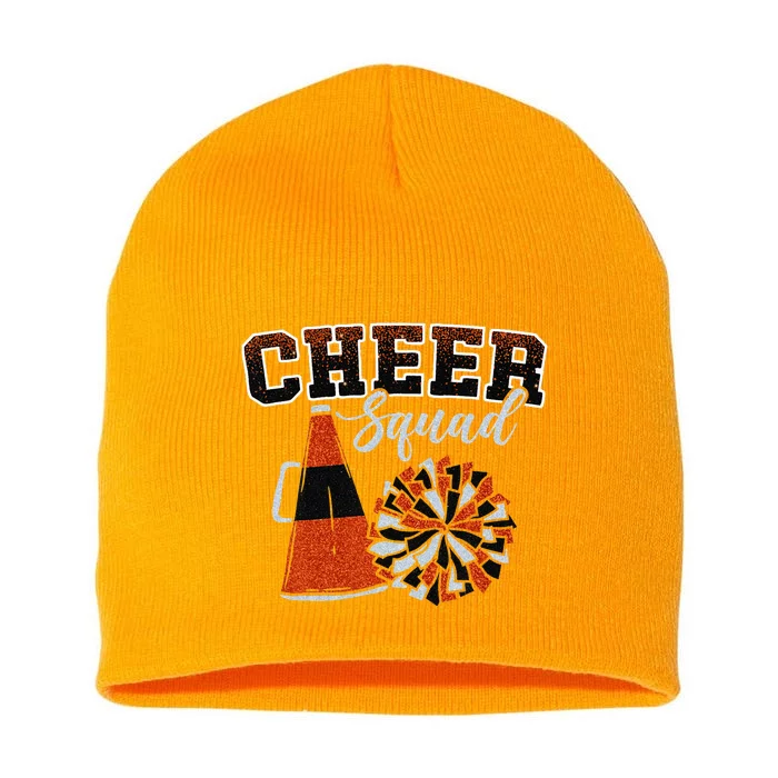 Cheer Squad Funny Cheerleader Cheerleading Short Acrylic Beanie