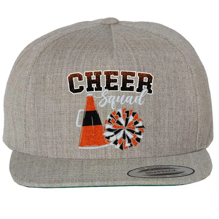 Cheer Squad Funny Cheerleader Cheerleading Wool Snapback Cap